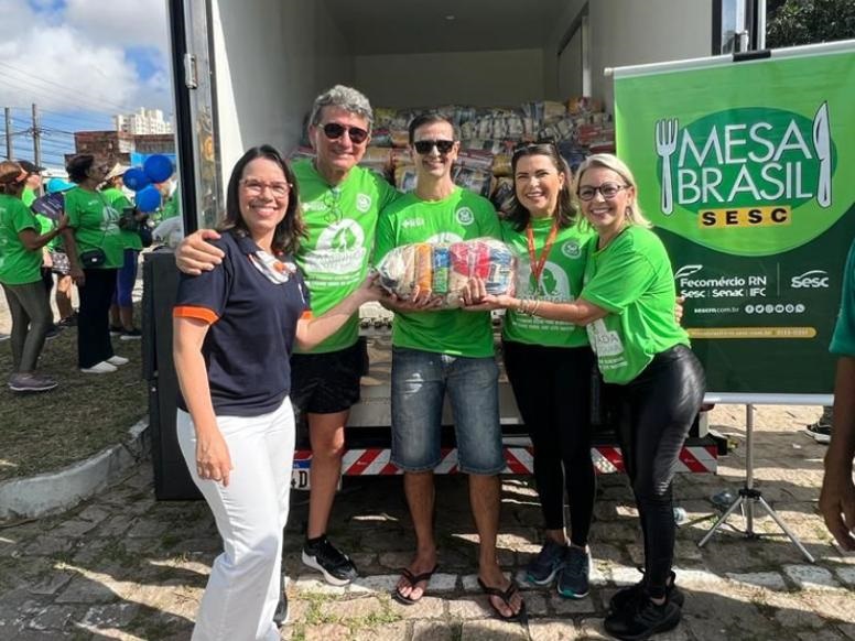 Caminhada da Mãe Potiguar estimulou a prática de atividades físicas e arrecadou 6 toneladas de alimentos